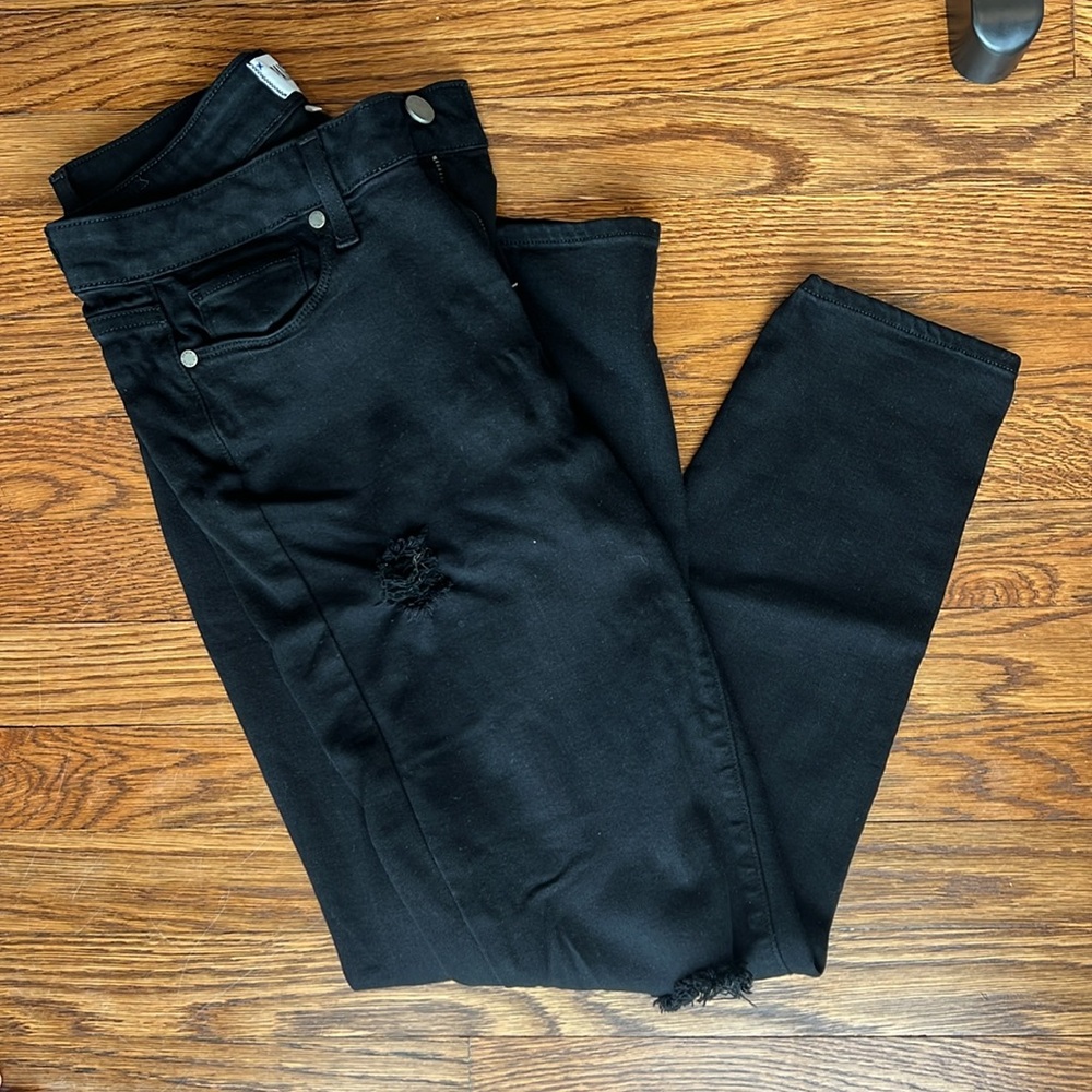Paige Verdugo skinny distressed black Jean size 30